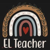 El Teacher Rainbow Heart Bucket Hat thumb 4