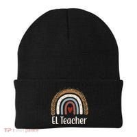 El Teacher Rainbow Heart Beanie thumb 0