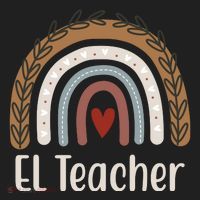 El Teacher Rainbow Heart Hat thumb 2