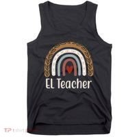 El Teacher Rainbow Heart Tank Top thumb 0