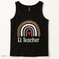 El Teacher Rainbow Heart Tank Top thumb 2