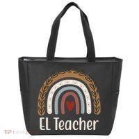 El Teacher Rainbow Heart Tote Bag thumb 0