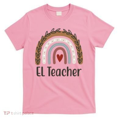 El Teacher Rainbow Heart T-Shirt