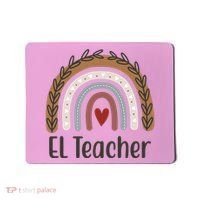 El Teacher Rainbow Heart Mousepad thumb 0