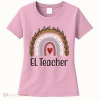 El Teacher Rainbow Heart Women's T-Shirt thumb 0