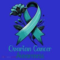 Elegant Teal Ribbon For Ovarian Cancer Awareness Cute Gift Women's Tank Top thumb 5