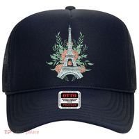 Eiffel Tower Rose Floral Hat thumb 0