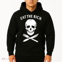 Eat The Rich Funny Anti Capitalism Tee Hoodie thumb 2