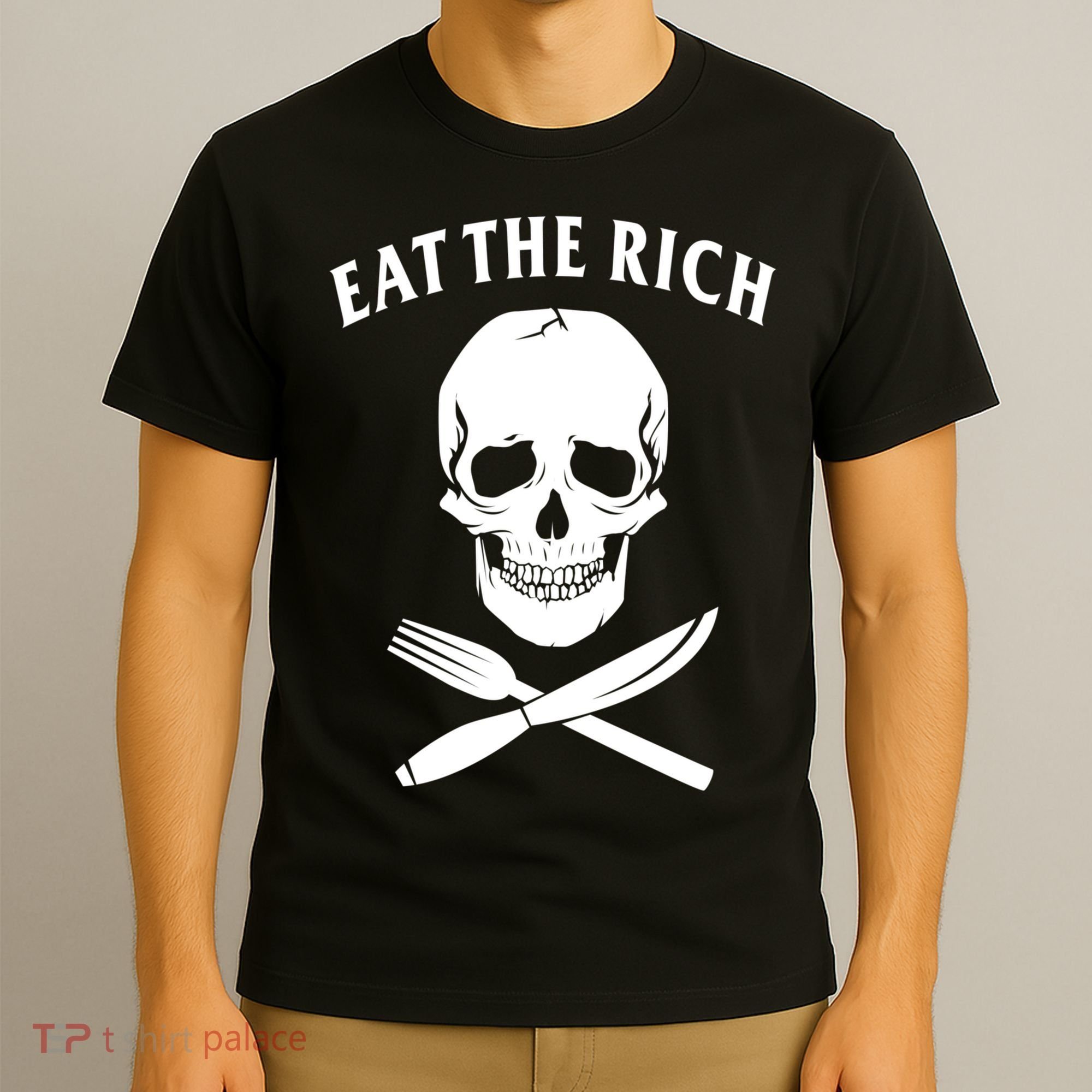 Eat The Rich Funny Anti Capitalism Tee T-Shirt
