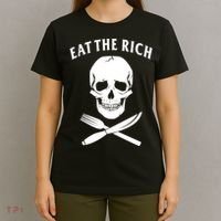 Eat The Rich Funny Anti Capitalism Tee T-Shirt thumb 4