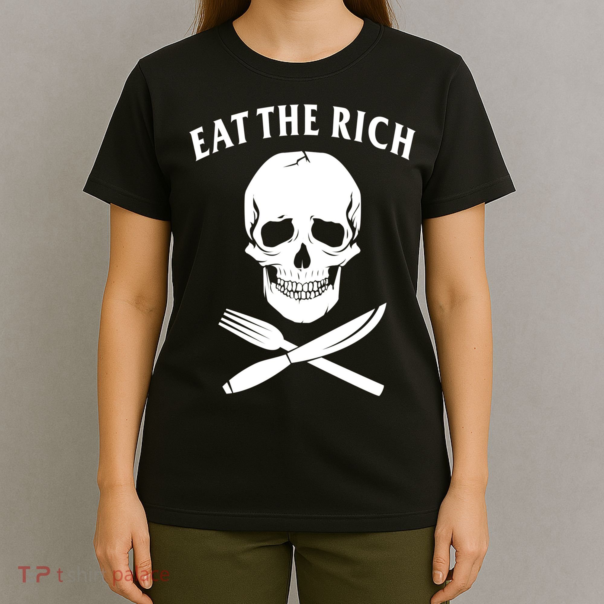 Eat The Rich Funny Anti Capitalism Tee T-Shirt