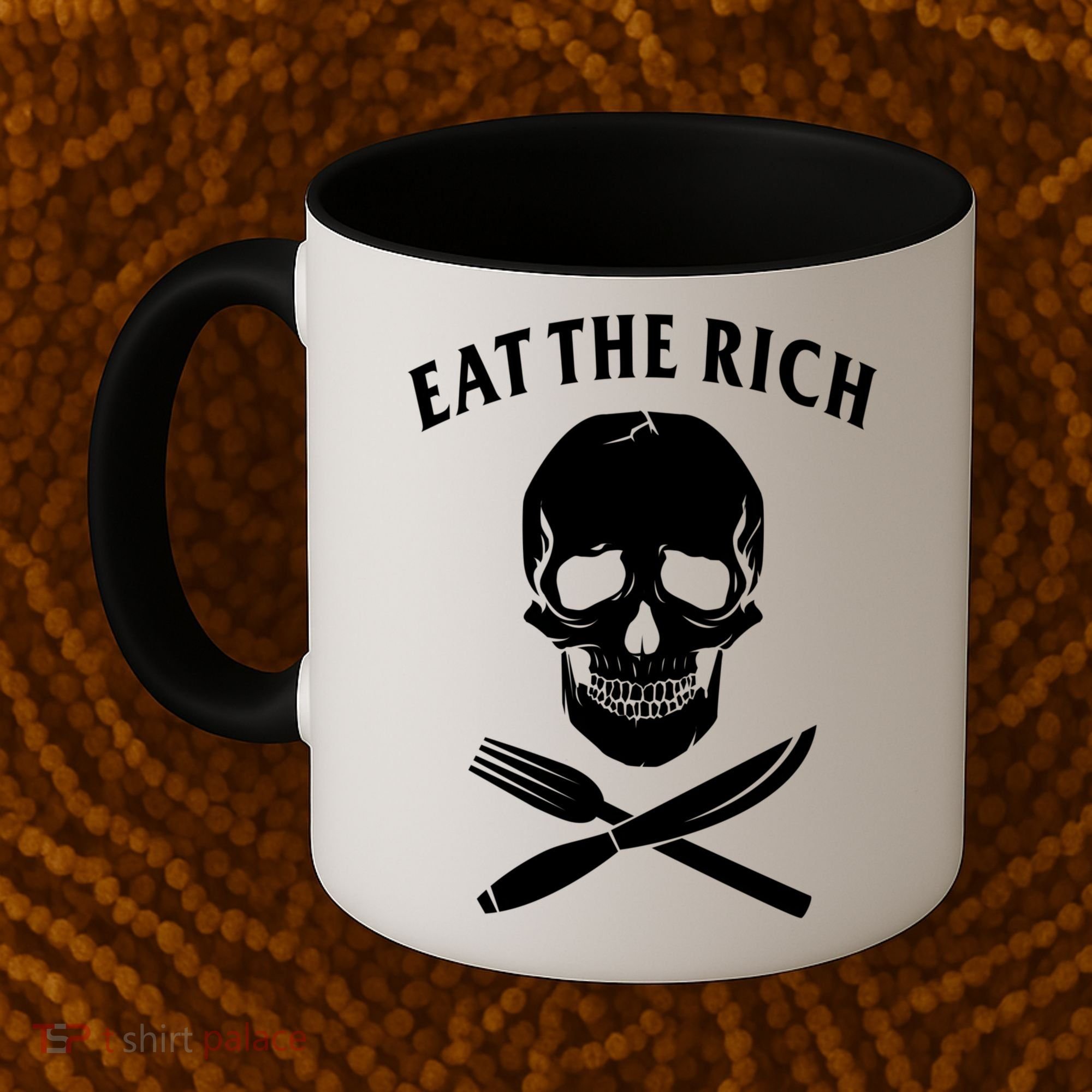 Eat The Rich Funny Anti Capitalism Tee Coffee Mug