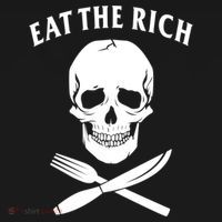 Eat The Rich Funny Anti Capitalism Tee Women's Hoodie thumb 2