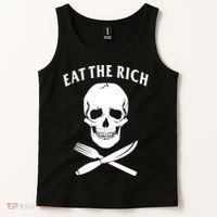 Eat The Rich Funny Anti Capitalism Tee Tank Top thumb 2