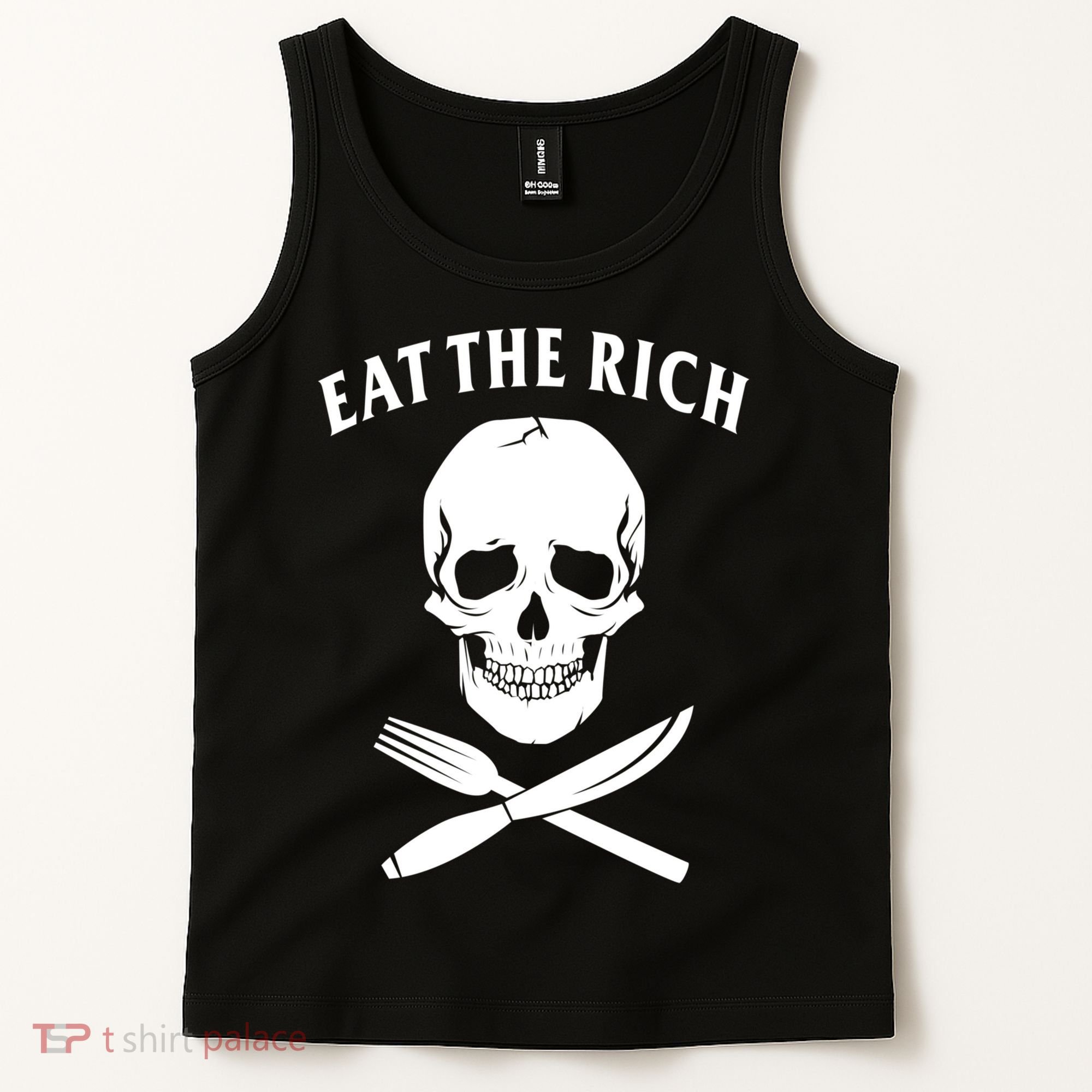 Eat The Rich Funny Anti Capitalism Tee Tank Top