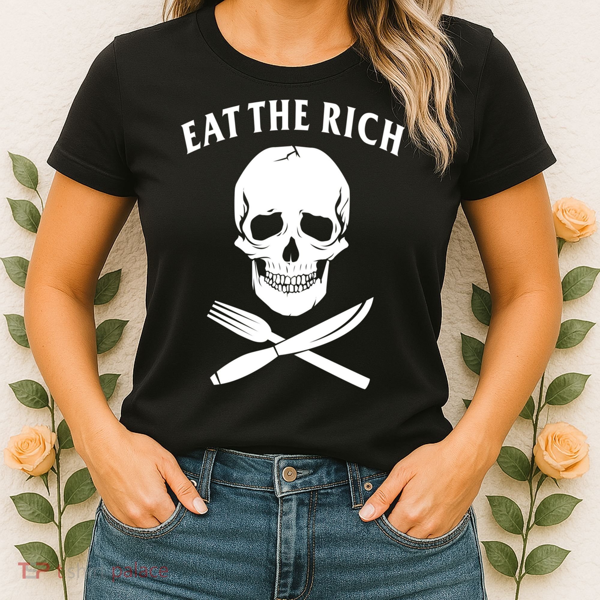 Eat The Rich Funny Anti Capitalism Tee Women's T-Shirt