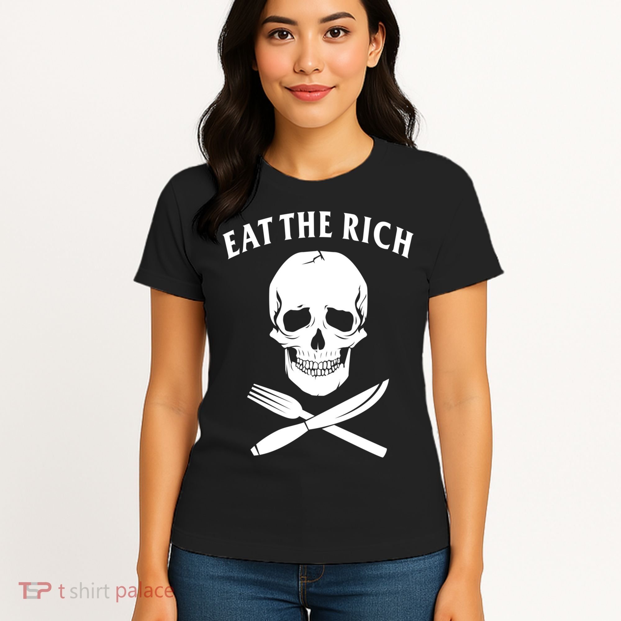 Eat The Rich Funny Anti Capitalism Tee Women's T-Shirt