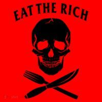 Eat The Rich Funny Anti Capitalism Tee Santa Hat thumb 1