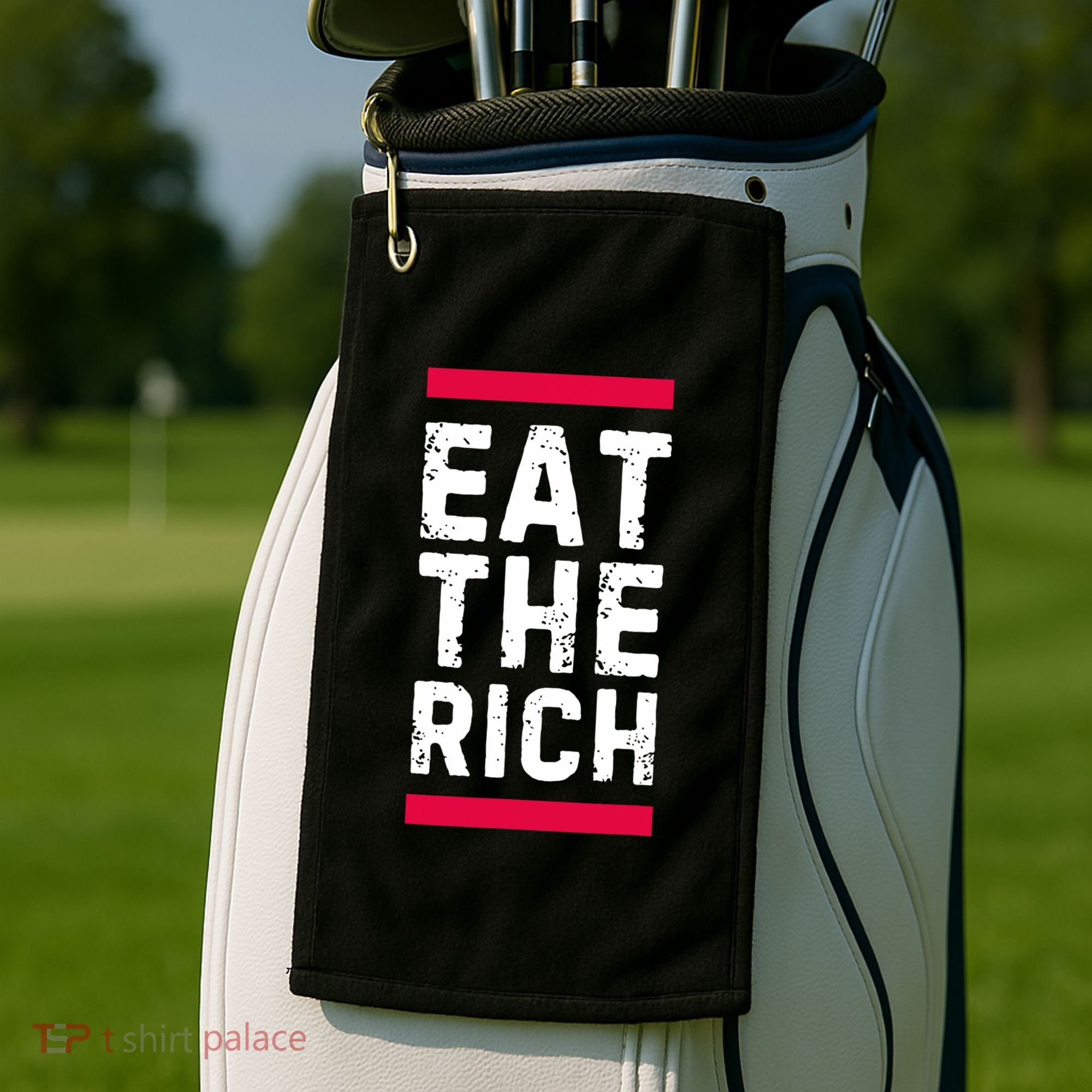 Eat The Rich Golf Towel