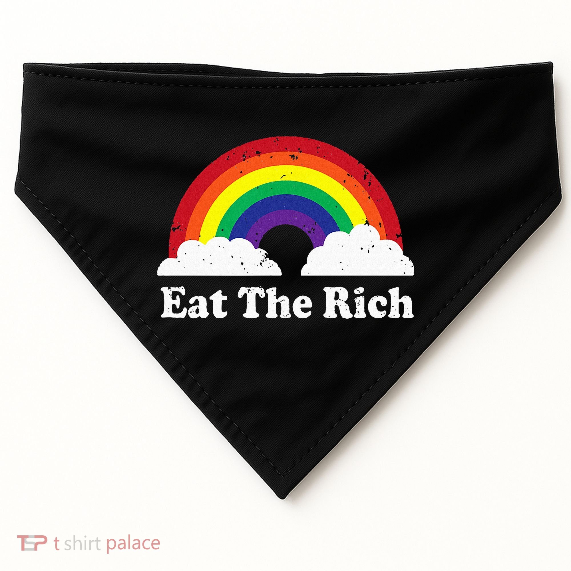 Eat The Rich USA-Made Doggie Bandana