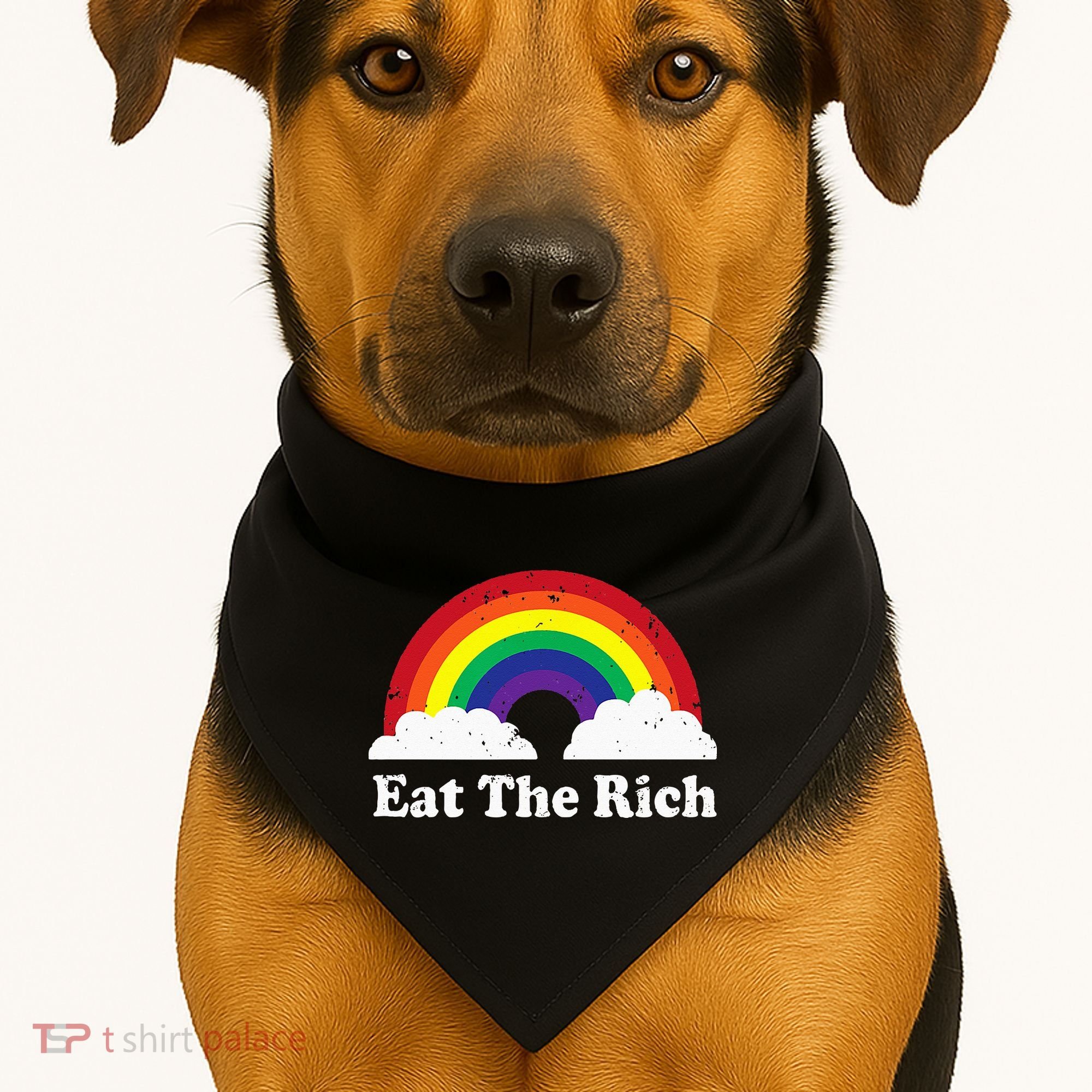 Eat The Rich USA-Made Doggie Bandana