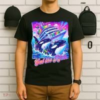 Eat The Rich Whale 90s Orca Funny Whale Animal Yacht Retro T-Shirt thumb 6
