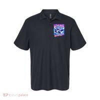 Eat The Rich Whale 90s Orca Funny Whale Animal Yacht Retro Polo thumb 0