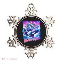 Eat The Rich Whale 90s Orca Funny Whale Animal Yacht Retro Ornament thumb 0