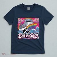 Eat The Rich Whale 90s Orca Whale Animal Yacht Retro T-Shirt thumb 5