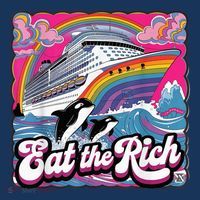 Eat The Rich Whale 90s Orca Whale Animal Yacht Retro Polo thumb 2
