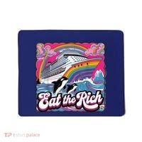Eat The Rich Whale 90s Orca Whale Animal Yacht Retro Mousepad thumb 0