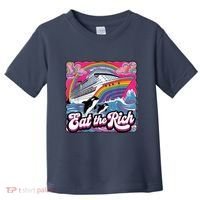 Eat The Rich Whale 90s Orca Whale Animal Yacht Retro Toddler T-Shirt thumb 0