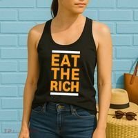 Eat The Rich Funny Women's Tank Top thumb 2