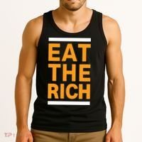 Eat The Rich Funny Tank Top thumb 3
