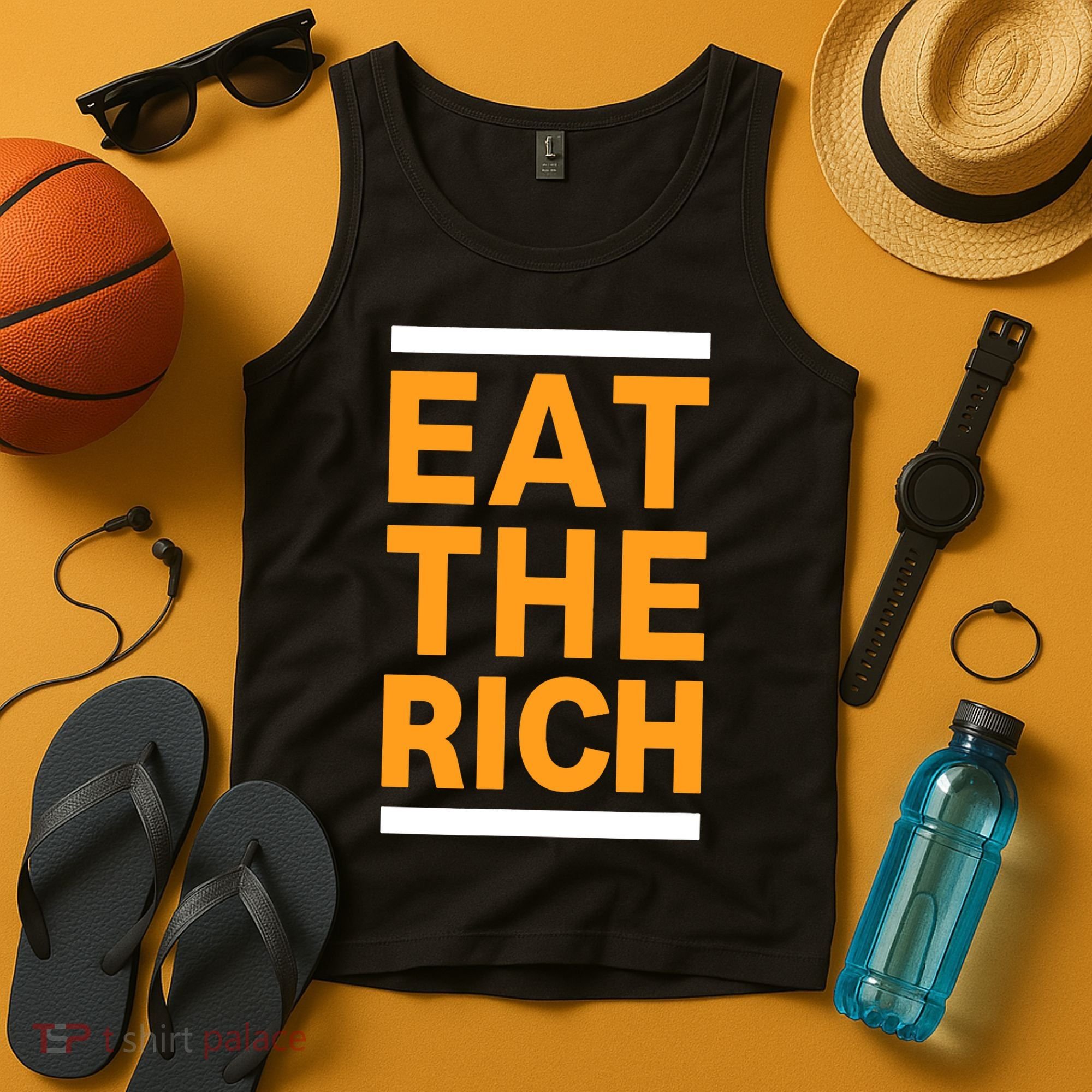 Eat The Rich Funny Tank Top