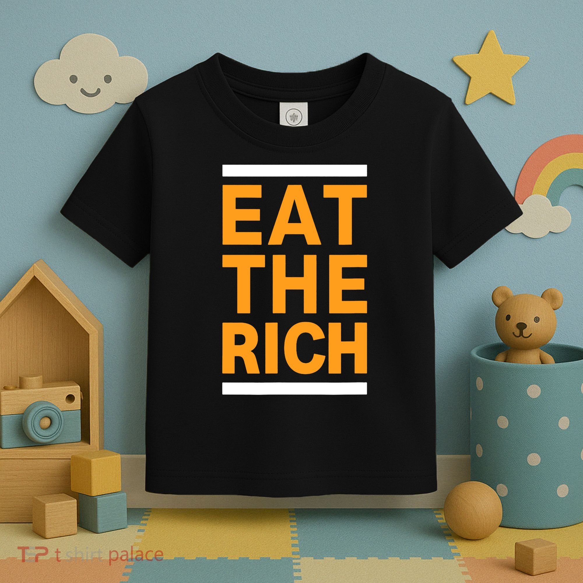 Eat The Rich Funny Toddler T-Shirt