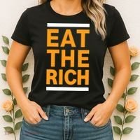 Eat The Rich Funny Women's T-Shirt thumb 2