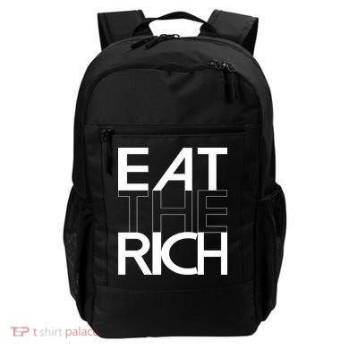 Eat The Rich Socialist Resistance Protest Statement Backpack