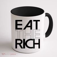 Eat The Rich Socialist Resistance Protest Statement Coffee Mug thumb 1