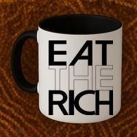 Eat The Rich Socialist Resistance Protest Statement Coffee Mug thumb 2