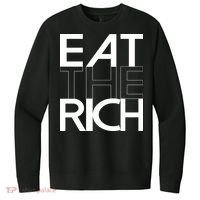 Eat The Rich Socialist Resistance Protest Statement V.I.T. Fleece Crew Sweatshirt thumb 0