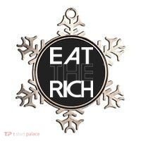 Eat The Rich Socialist Resistance Protest Statement Ornament thumb 0