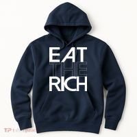 Eat The Rich Socialist Resistance Protest Statement Hoodie thumb 0