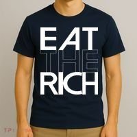 Eat The Rich Socialist Resistance Protest Statement T-Shirt thumb 3
