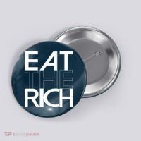 Eat The Rich Socialist Resistance Protest Statement Button thumb 0
