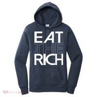Eat The Rich Socialist Resistance Protest Statement Women's Hoodie thumb 0