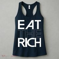 Eat The Rich Socialist Resistance Protest Statement Women's Tank Top thumb 3
