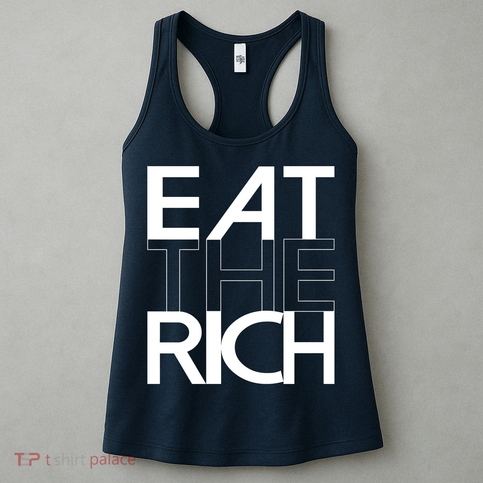Eat The Rich Socialist Resistance Protest Statement Women's Tank Top