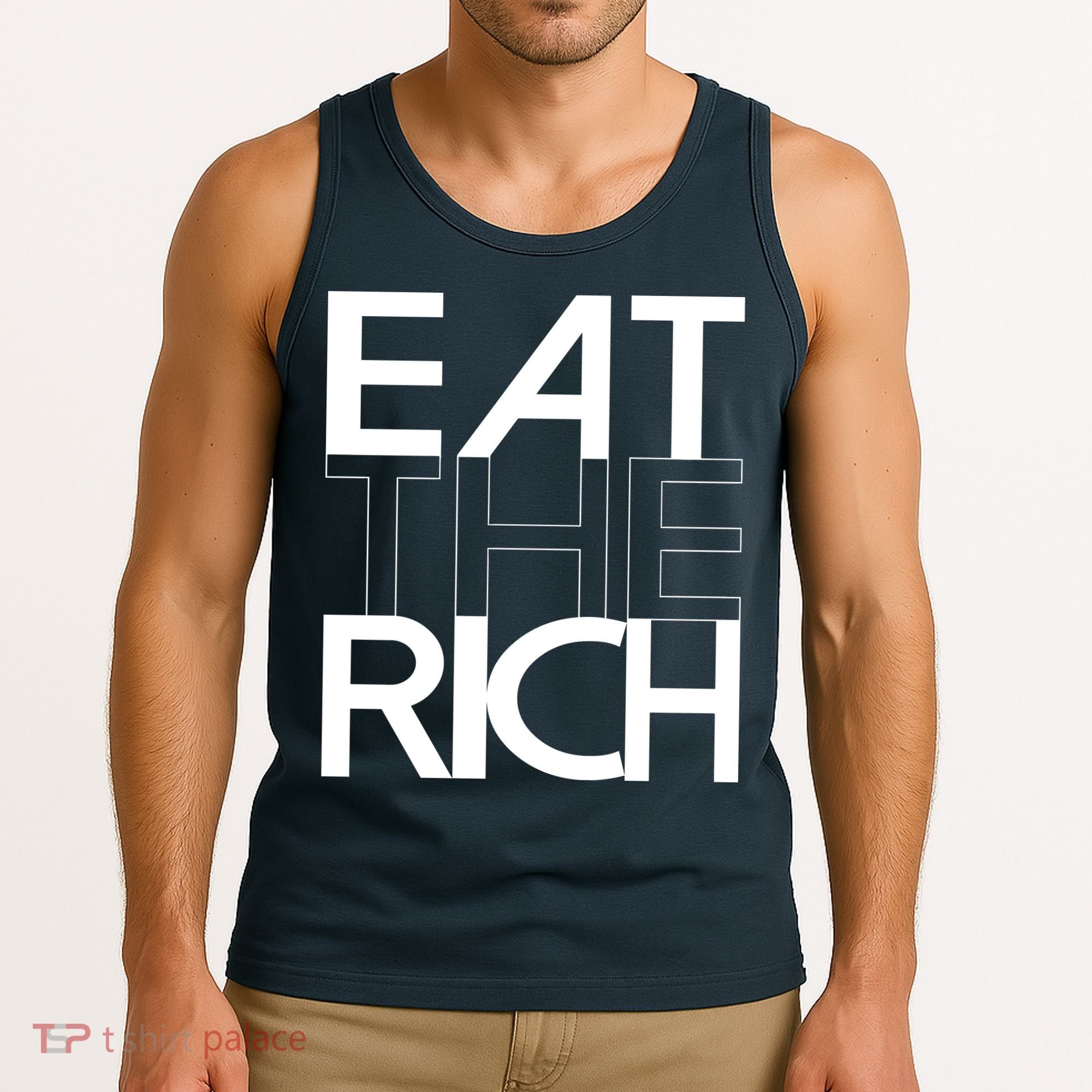 Eat The Rich Socialist Resistance Protest Statement Tank Top