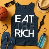 Eat The Rich Socialist Resistance Protest Statement Tank Top thumb 4